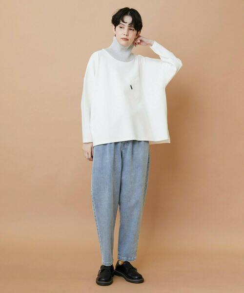 FRAPBOIS（フラボア）の「ムーブデニム テーパードパンツ（その他パンツ・レディース・ネイビー/サックスブルー・0/1/2）」の15枚目の写真