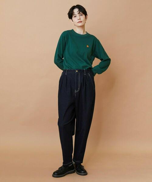 FRAPBOIS（フラボア）の「ムーブデニム テーパードパンツ（その他パンツ・レディース・ネイビー/サックスブルー・0/1/2）」の19枚目の写真