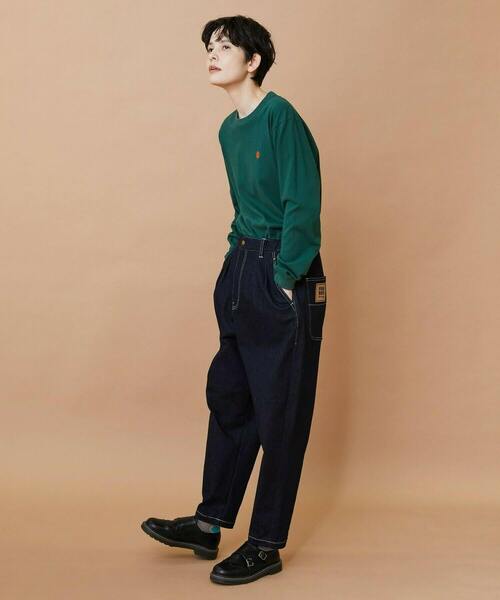 FRAPBOIS（フラボア）の「ムーブデニム テーパードパンツ（その他パンツ・レディース・ネイビー/サックスブルー・0/1/2）」の20枚目の写真