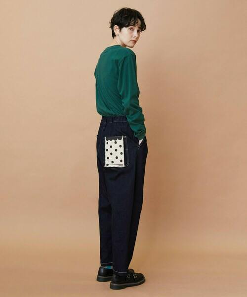 FRAPBOIS（フラボア）の「ムーブデニム テーパードパンツ（その他パンツ・レディース・ネイビー/サックスブルー・0/1/2）」の22枚目の写真