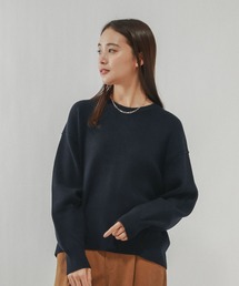 GLOBAL WORK | メルティアゼクループルオーバー/611262(ニット/セーター)