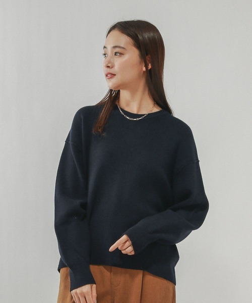 GLOBAL WORK(グローバルワーク)の「メルティアゼクループルオーバー/611262(ニット/セーター・レディース・ホワイト系その他/ネイビー/ペールイエロー/ライトブルー/ブラウン系その他・LARGE/MEDIUM)」の4枚目の写真