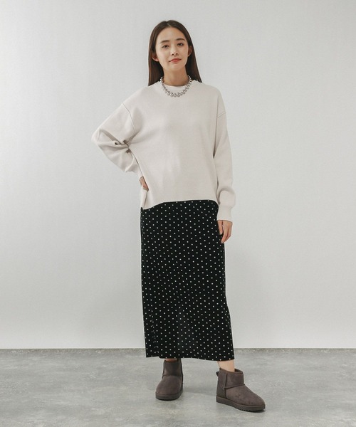 GLOBAL WORK(グローバルワーク)の「メルティアゼクループルオーバー/611262(ニット/セーター・レディース・ホワイト系その他/ネイビー/ペールイエロー/ライトブルー/ブラウン系その他・LARGE/MEDIUM)」の6枚目の写真