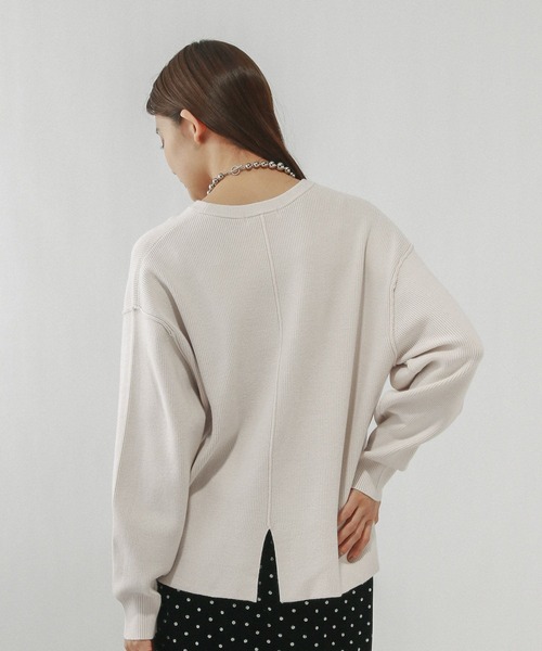 GLOBAL WORK(グローバルワーク)の「メルティアゼクループルオーバー/611262(ニット/セーター・レディース・ホワイト系その他/ネイビー/ペールイエロー/ライトブルー/ブラウン系その他・LARGE/MEDIUM)」の9枚目の写真