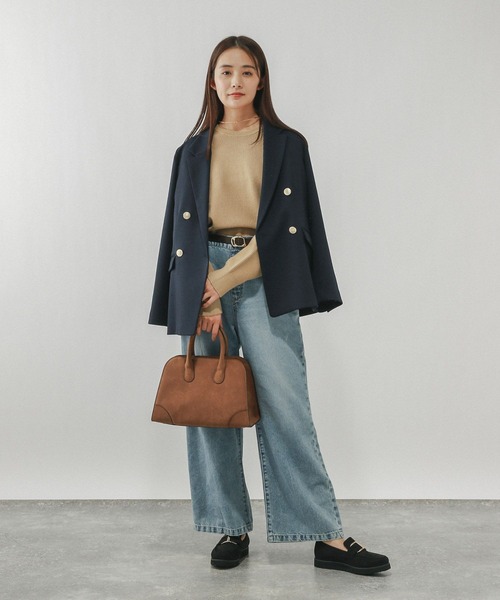 GLOBAL WORK(グローバルワーク)の「メルティアゼクループルオーバー/611262(ニット/セーター・レディース・ホワイト系その他/ネイビー/ペールイエロー/ライトブルー/ブラウン系その他・LARGE/MEDIUM)」の10枚目の写真