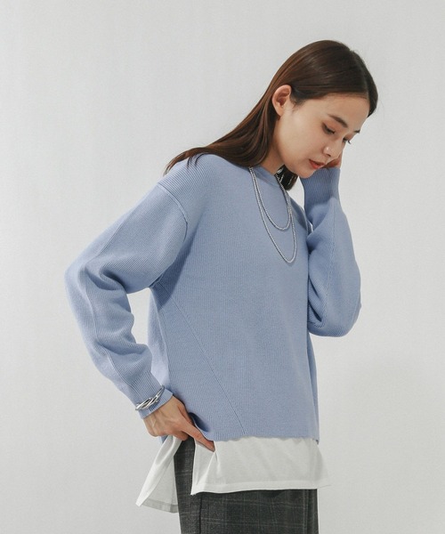 GLOBAL WORK(グローバルワーク)の「メルティアゼクループルオーバー/611262(ニット/セーター・レディース・ホワイト系その他/ネイビー/ペールイエロー/ライトブルー/ブラウン系その他・LARGE/MEDIUM)」の20枚目の写真