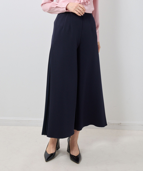 NARACAMICIE(ナラカミーチェ)の「【NARACAMICIE】サイドプリーツパンツ(その他パンツ・レディース・ネイビー/グレー系/ブラック・XL/M)」の3枚目の写真