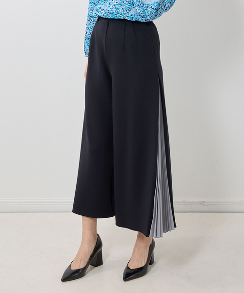 NARACAMICIE(ナラカミーチェ)の「【NARACAMICIE】サイドプリーツパンツ(その他パンツ・レディース・ネイビー/グレー系/ブラック・XL/M)」の4枚目の写真