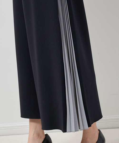 NARACAMICIE(ナラカミーチェ)の「【NARACAMICIE】サイドプリーツパンツ(その他パンツ・レディース・ネイビー/グレー系/ブラック・XL/M)」の5枚目の写真