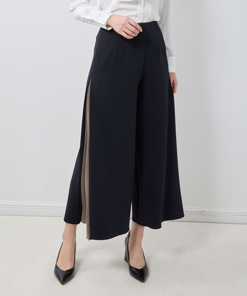 NARACAMICIE(ナラカミーチェ)の「【NARACAMICIE】サイドプリーツパンツ(その他パンツ・レディース・ネイビー/グレー系/ブラック・XL/M)」の6枚目の写真