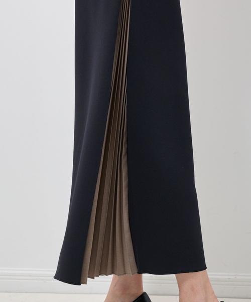 NARACAMICIE(ナラカミーチェ)の「【NARACAMICIE】サイドプリーツパンツ(その他パンツ・レディース・ネイビー/グレー系/ブラック・XL/M)」の7枚目の写真