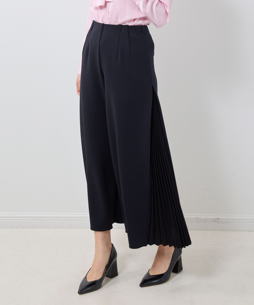 NARACAMICIE(ナラカミーチェ)の「【NARACAMICIE】サイドプリーツパンツ(その他パンツ・レディース・ネイビー/グレー系/ブラック・XL/M)」の8枚目の写真