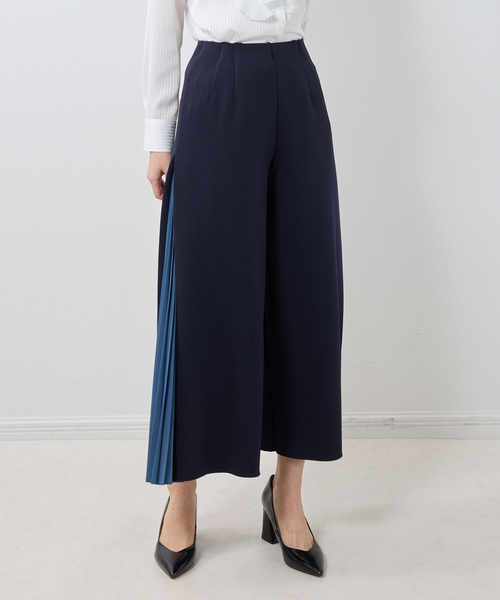 NARACAMICIE(ナラカミーチェ)の「【NARACAMICIE】サイドプリーツパンツ(その他パンツ・レディース・ネイビー/グレー系/ブラック・XL/M)」の10枚目の写真