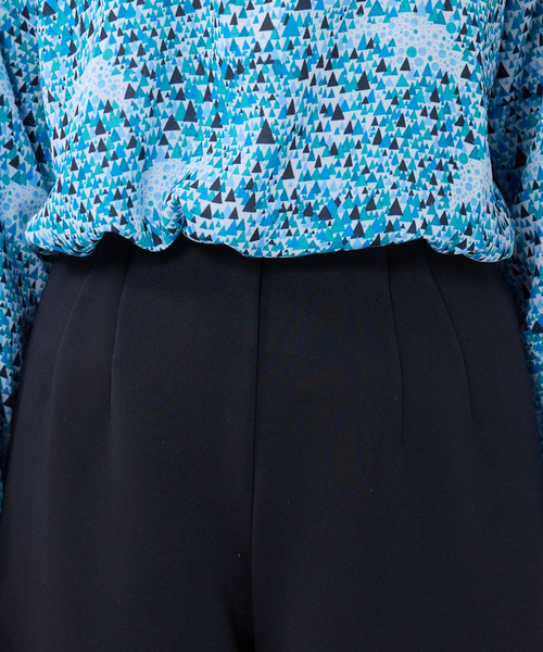 NARACAMICIE(ナラカミーチェ)の「【NARACAMICIE】サイドプリーツパンツ(その他パンツ・レディース・ネイビー/グレー系/ブラック・XL/M)」の17枚目の写真