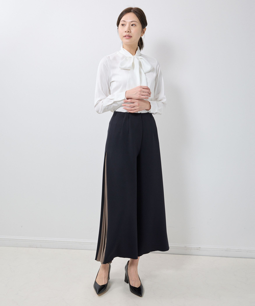 NARACAMICIE(ナラカミーチェ)の「【NARACAMICIE】サイドプリーツパンツ(その他パンツ・レディース・ネイビー/グレー系/ブラック・XL/M)」の19枚目の写真