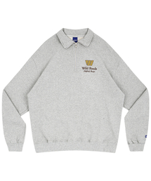 WILD REEDS HALF ZIP-UP (MELANGE GREY)