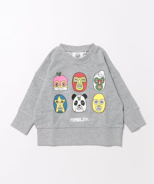 子煩悩レスラー】別注マスクマンプリントトレーナー（スウェット