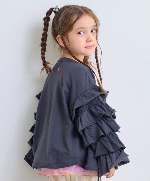 MARKEY'S（マーキーズ）の「DANDANカーディガン（カーディガン/ボレロ・キッズ・ブラウン/ブラック/ブルー・90/100/110/120/130/140/150）」の7枚目の写真