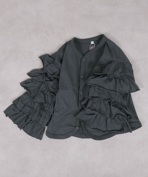 MARKEY'S（マーキーズ）の「DANDANカーディガン（カーディガン/ボレロ・キッズ・ブラウン/ブラック/ブルー・90/100/110/120/130/140/150）」の5枚目の写真