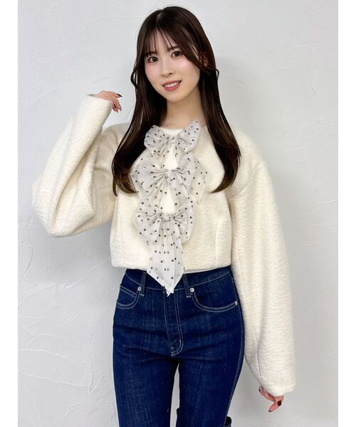 トリプルリボンショートブルゾン（ブルゾン）｜dazzlin（ダズリン）の