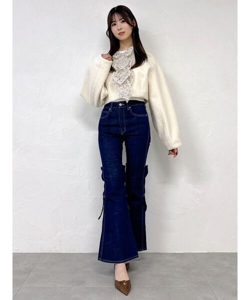 dazzlin（ダズリン）の「トリプルリボンショートブルゾン（ブルゾン