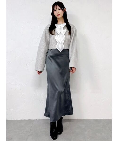 トリプルリボンショートブルゾン（ブルゾン）｜dazzlin（ダズリン）の