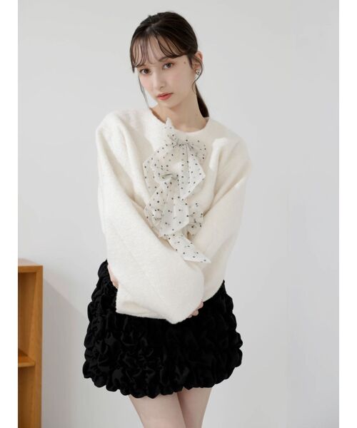 トリプルリボンショートブルゾン（ブルゾン）｜dazzlin（ダズリン）の