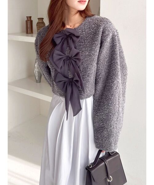 トリプルリボンショートブルゾン（ブルゾン）｜dazzlin（ダズリン）の