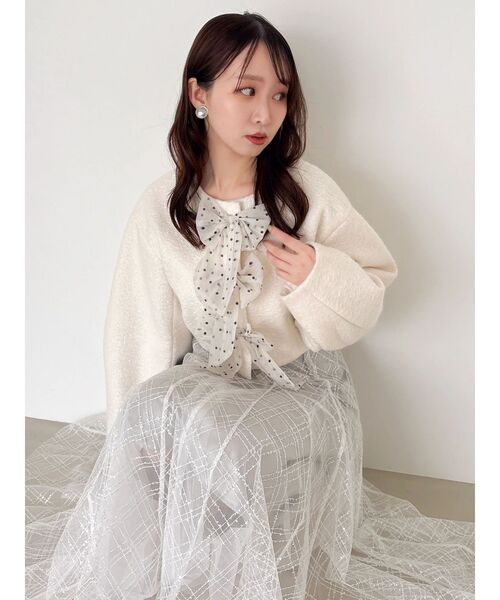 セール】トリプルリボンショートブルゾン（ブルゾン）｜dazzlin