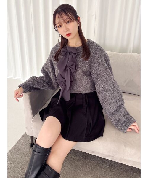 トリプルリボンショートブルゾン（ブルゾン）｜dazzlin（ダズリン）の