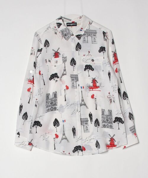 KARL LAGERFELD カールラガーフェルド カジュアルシャツ レディース 【古着】【中古】 ブランド古着】KARL LAGERFELD｜カールラガーフェルド（レディース）の