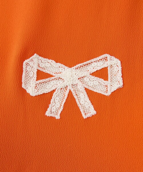 N°21(ヌメロ ヴェントゥーノ)の「【N°21/ヌメロ ヴェントゥーノ】リボン刺繍ブラウス(シャツ/ブラウス・レディース・オレンジ・38)」の8枚目の写真