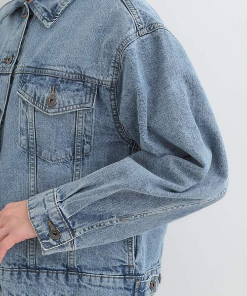 SHOO・LA・RUE(シューラルー)の「【SHOO・LA・RUE DENIM】ゆったりシルエットで大人カジュアル ゆるGジャン(デニムジャケット・レディース・ブルー系その他/ネイビー/ブルー・01/02/03/04)」の20枚目の写真