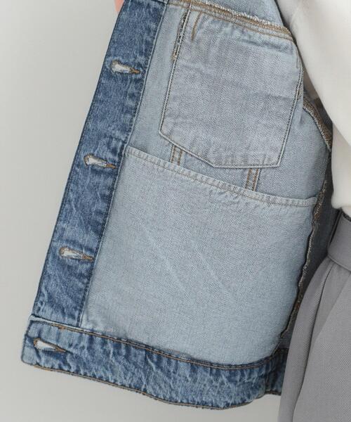 SHOO・LA・RUE(シューラルー)の「【SHOO・LA・RUE DENIM】羽織るだけでこなれる オーバーサイズデニムジャケット(デニムジャケット・レディース・ブルー系その他/ネイビー/ブルー・01/02/03/04)」の15枚目の写真