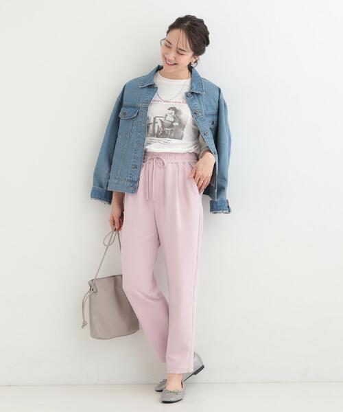 SHOO・LA・RUE(シューラルー)の「【SHOO・LA・RUE DENIM】羽織るだけでこなれる オーバーサイズデニムジャケット(デニムジャケット・レディース・ブルー系その他/ネイビー/ブルー・01/02/03/04)」の17枚目の写真