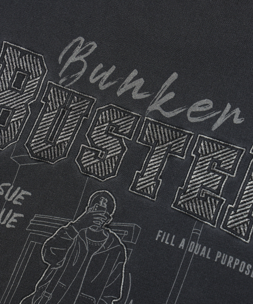 BUNKERBUSTER(バンカーバスター)の「刺繍ドローイングスウェット MP3TU647_CHARCOAL(スウェット・メンズ・その他・105/95/100)」の3枚目の写真