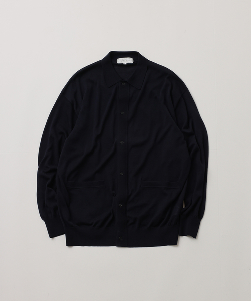 UNFOLLOW（アンフォロー）の「【FOLL / フォル】washable wool knit shirt（ニット/セーター・メンズ・ネイビー/ピンク/ブラウン・3/2）」の2枚目の写真