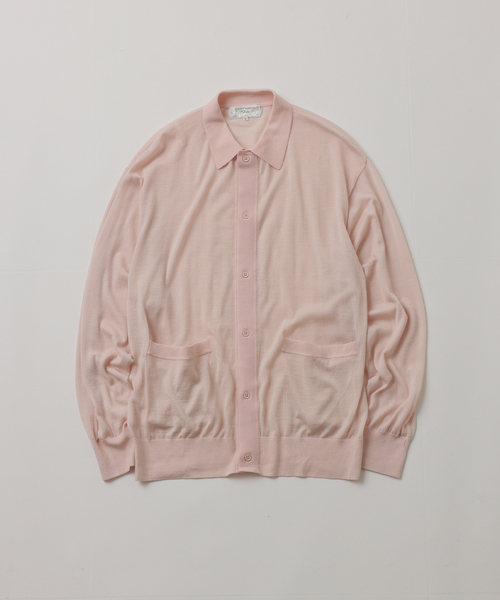 UNFOLLOW（アンフォロー）の「【FOLL / フォル】washable wool knit shirt（ニット/セーター・メンズ・ネイビー/ピンク/ブラウン・3/2）」の3枚目の写真