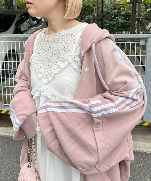 Alley Tokyo(アリートーキョー)の「コットンフリルキャミワンピ(ワンピース・レディース・オフホワイト/スミクロ・FREE)」の19枚目の写真