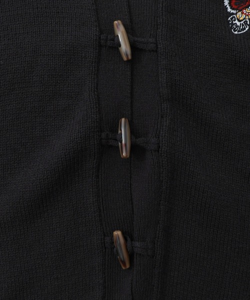 ScoLar（スカラー）の「153769：蝶刺繍ニットカーディガン（カーディガン/ボレロ・レディース・チャコールグレー/アイボリー・M）」の14枚目の写真