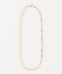 LINFA　（リンファ）の「パール×チェーン　コンビネーションネックレス（ネックレス）」