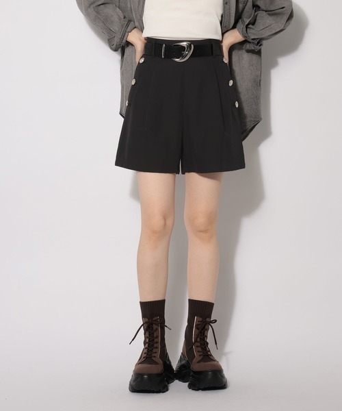 PAGEBOY（ページボーイ）の「タックマリンショートパンツ（その他パンツ・レディース・ブラック/ブラウン・FREE）」の14枚目の写真