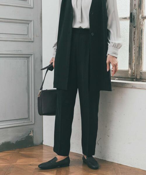 URBAN RESEARCH DOORS（アーバンリサーチドアーズ）の「ドレステーパードパンツ（その他パンツ・レディース・ネイビー/ブラック・SMALL/MEDIUM）」の5枚目の写真