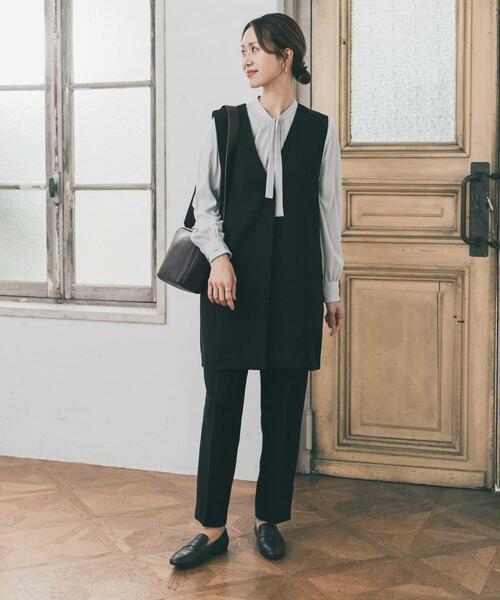 URBAN RESEARCH DOORS（アーバンリサーチドアーズ）の「ドレステーパードパンツ（その他パンツ・レディース・ネイビー/ブラック・SMALL/MEDIUM）」の7枚目の写真