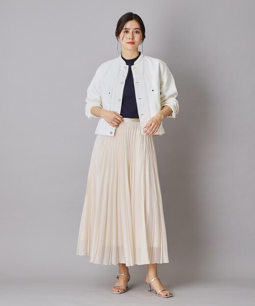 DRESSTERIOR(ドレステリア)の「【ウォッシャブル】バンドカラー ホワイトGジャン(デニムジャケット・レディース・オフホワイト・34/36/38)」の15枚目の写真