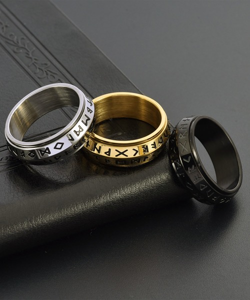 SBG(エスビー)の「SBG バイキングルーンリング(リング・メンズ・シルバー/ブラック/ゴールド・16号/18号/21号)」の4枚目の写真