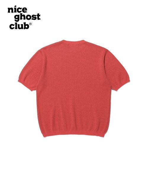 NICE GHOST CLUB(ナイスゴーストクラブ)の「グミベアニットハーフティー_レッド(NG2CFUK604A)(ニット/セーター・レディース・レッド・M/L/S)」の2枚目の写真
