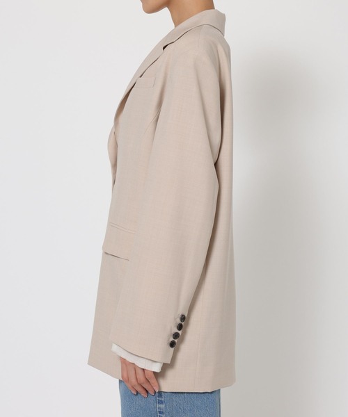 BABYLONE（バビロン）の「オーバーシングルジャケット（テーラードジャケット・レディース・ブラック/ベージュ・フリー）」の18枚目の写真