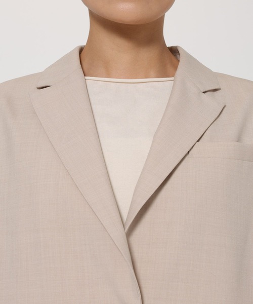 BABYLONE（バビロン）の「オーバーシングルジャケット（テーラードジャケット・レディース・ブラック/ベージュ・フリー）」の22枚目の写真