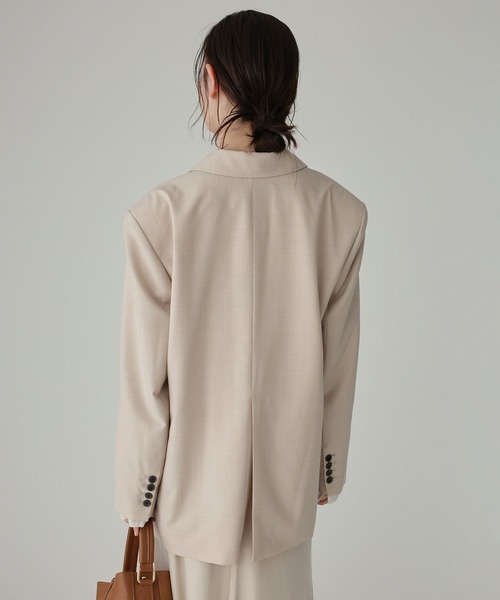 BABYLONE（バビロン）の「オーバーシングルジャケット（テーラードジャケット・レディース・ブラック/ベージュ・フリー）」の13枚目の写真